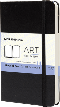 Carnet de croquis Collection Art, Noir - Front view