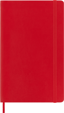 Classic Notebook Soft Cover, Scarlet Red - Front view