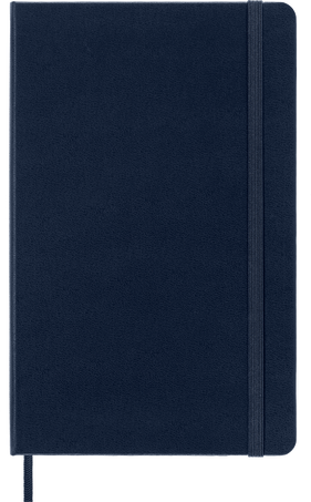 Classic Notebook Hard Cover, Sapphire Blue - Front view