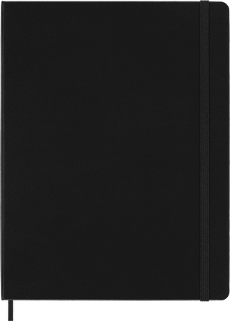 Classic Notebook Hard Cover, Black - Front view