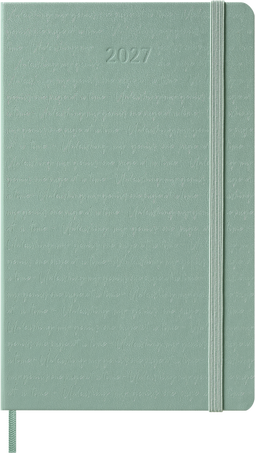 12M WKLY NTBK LG HARD SAGE GREEN + TEXT