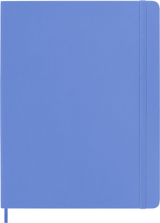 Classic Notebook Soft Cover, Hydrangea Blue - Front view