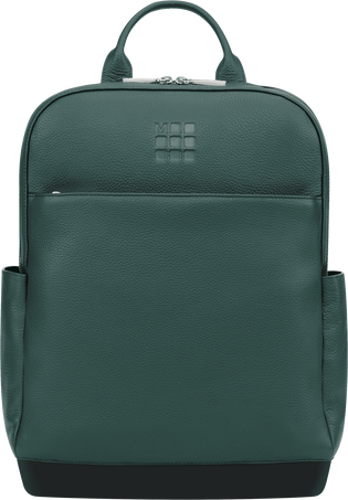 PRO Backpack Classic Leather Collection, Green - Front view