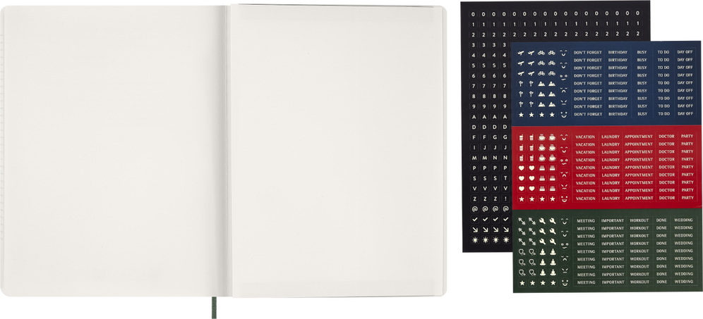 ESSENTIAL PLANNER WKLY VER XXL M GREEN