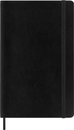 Classic Notizbuch Weicher Einband, Schwarz - Front view