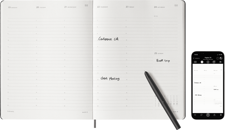 12M SMART PLANNER PRO WV XL BLK
