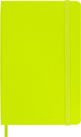 Classic Notebook Hard Cover, Lemon Green - Front view