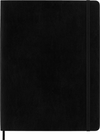 Classic Notizbuch Weicher Einband, Schwarz - Front view