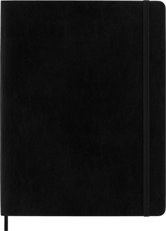 Classic Notebook Soft Cover, Black - Front view