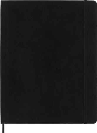 Classic Notebook Soft Cover, Black - Front view