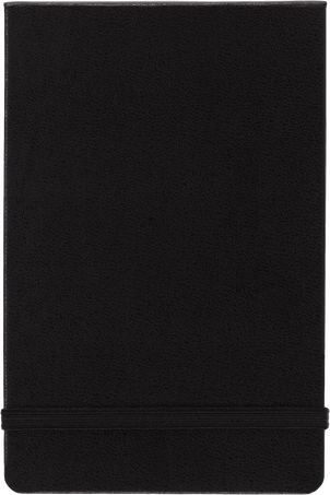 Classic Reporter Notebook Hard Cover, Black - Front view