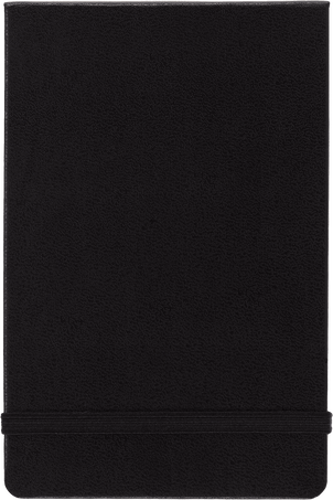 Classic Reporter Notebook Hard Cover, Black - Front view