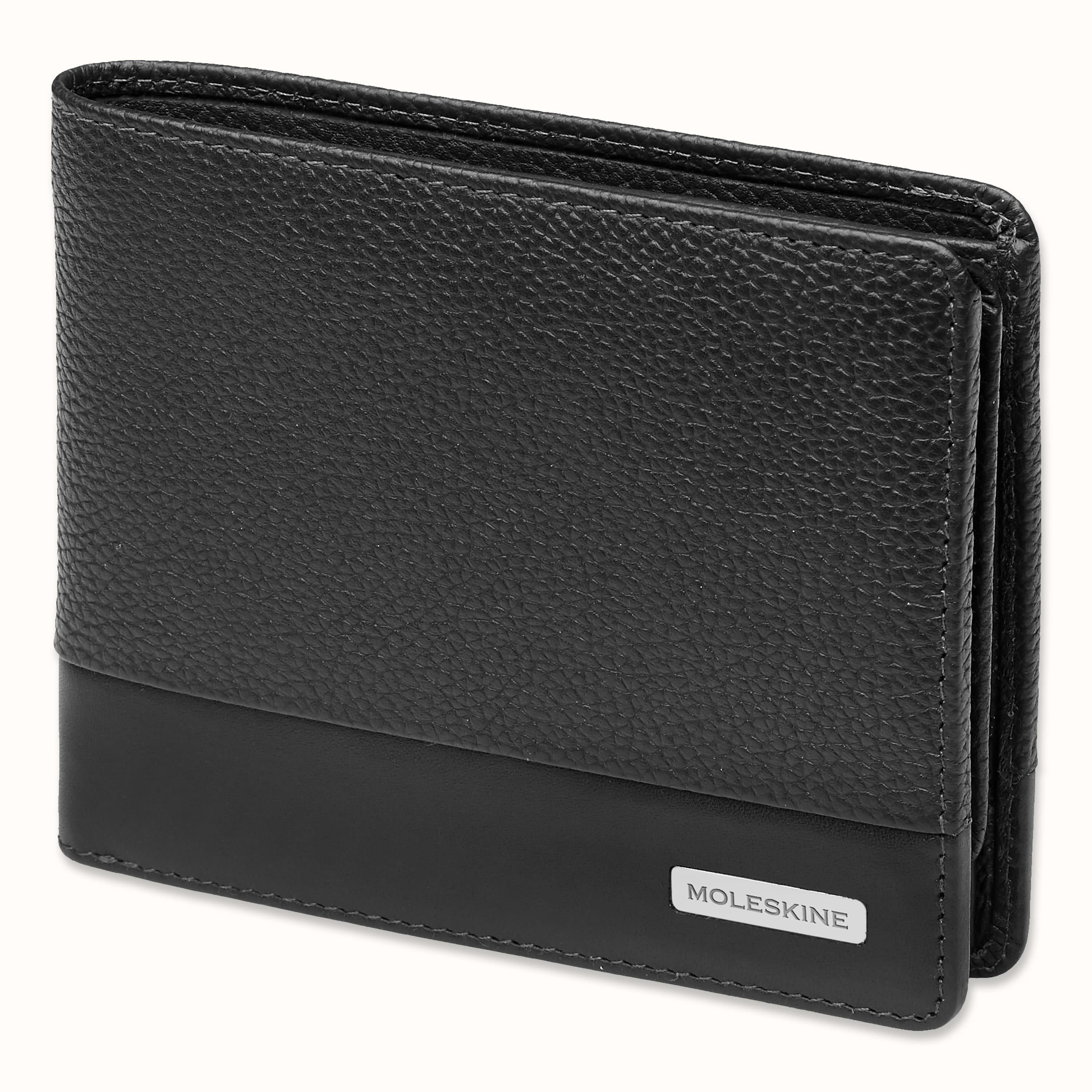 Portafoglio orizzontale con portamonete e ribaltina Classic Match Nero |  Moleskine