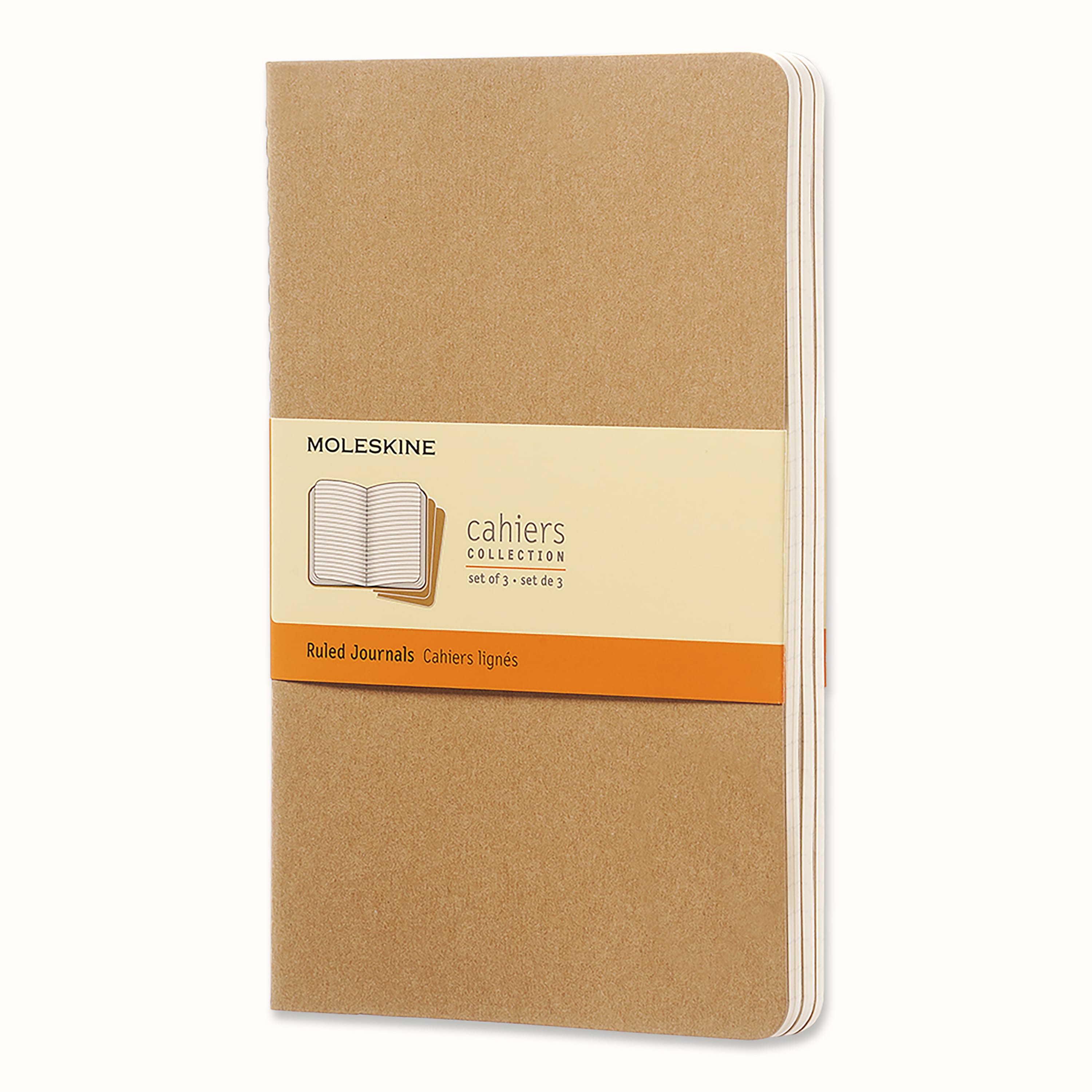 Cahier Journals Set of 3 Kraft Brown | Moleskine