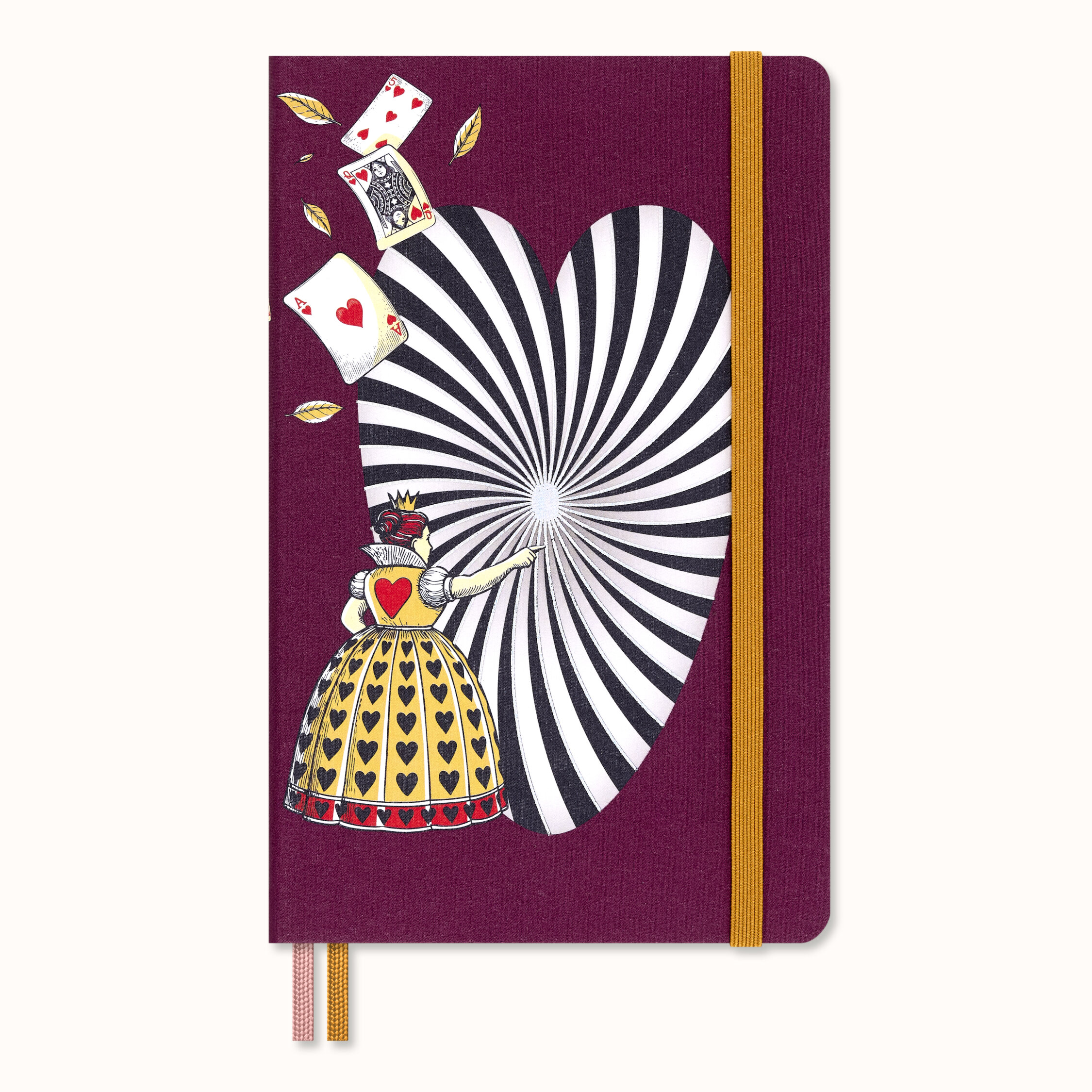 Alice's Adventures in Wonderland Notebook Large, plain, hard cover