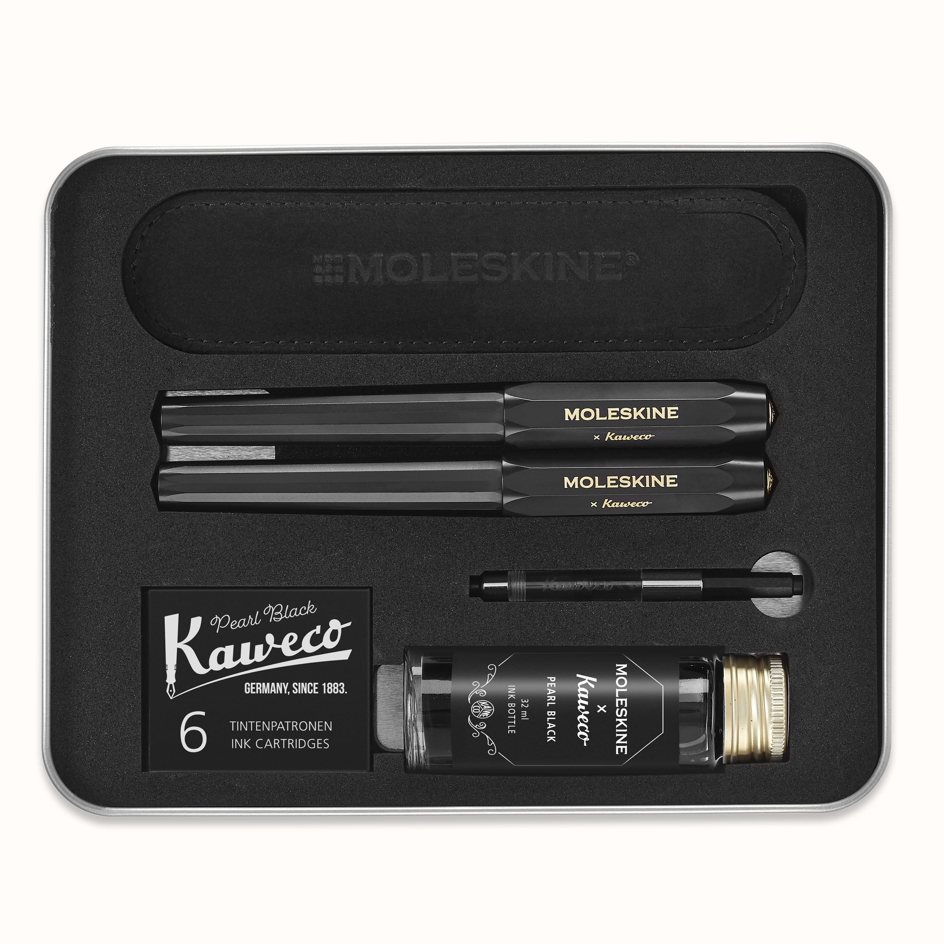 Set styloplume et stylo roller Moleskine x Kaweco Noir Moleskine