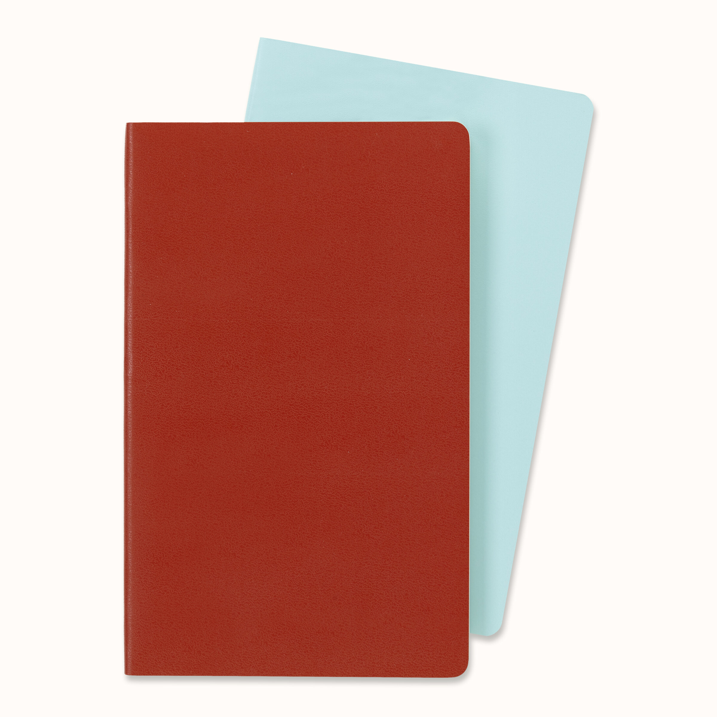 Volant Journals Set of 2 Coral Orange and Aquamarine Blue | Moleskine