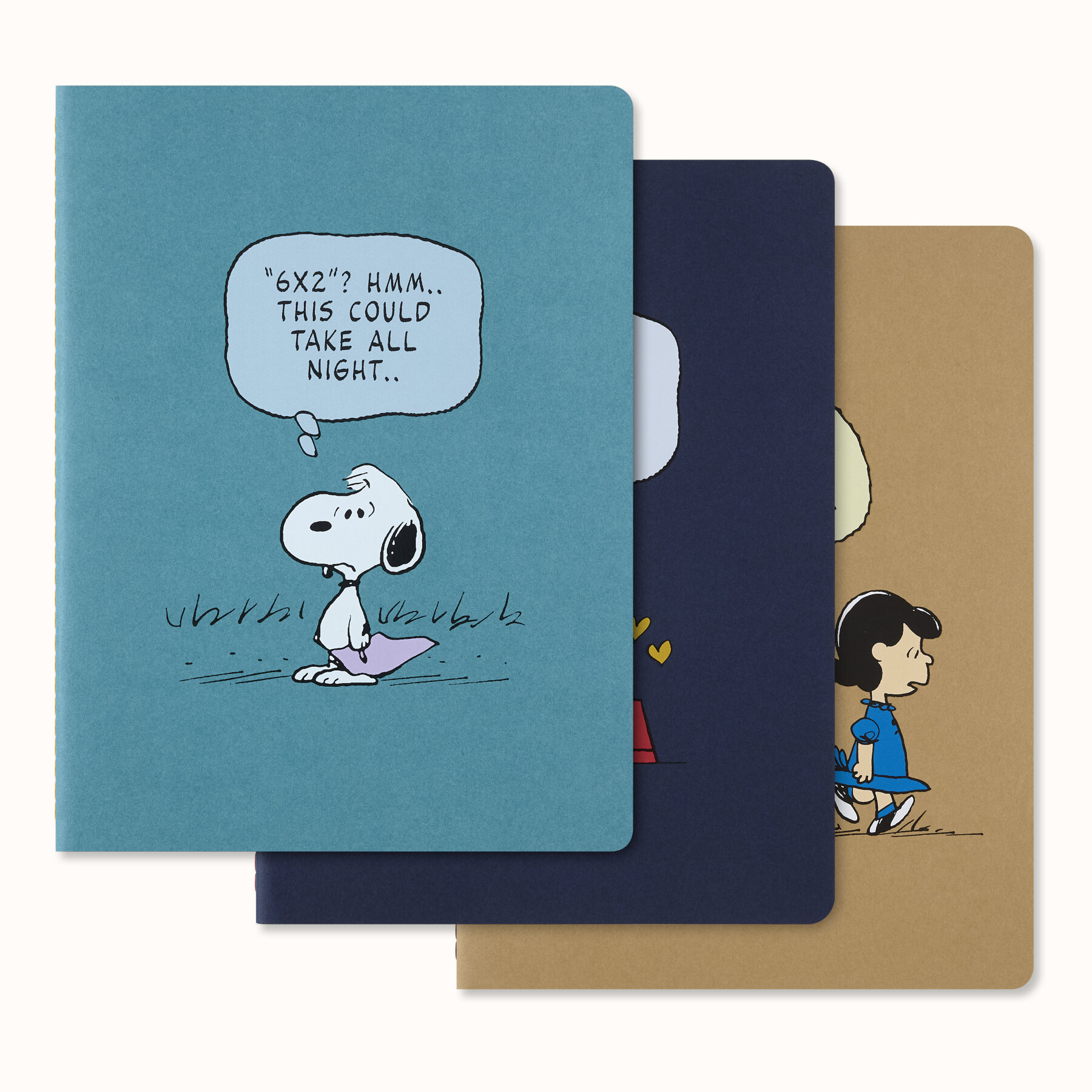 Peanuts Cahier Journals Set of 3, XL, Ruled Multicolor | Moleskine