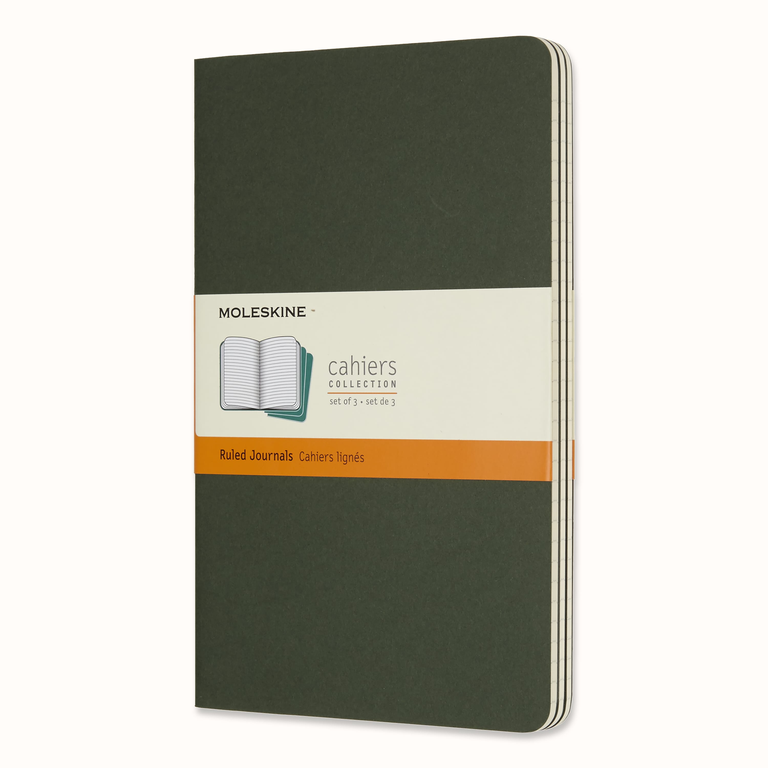 Cahier Journals Set of 3 Myrtle Green | Moleskine