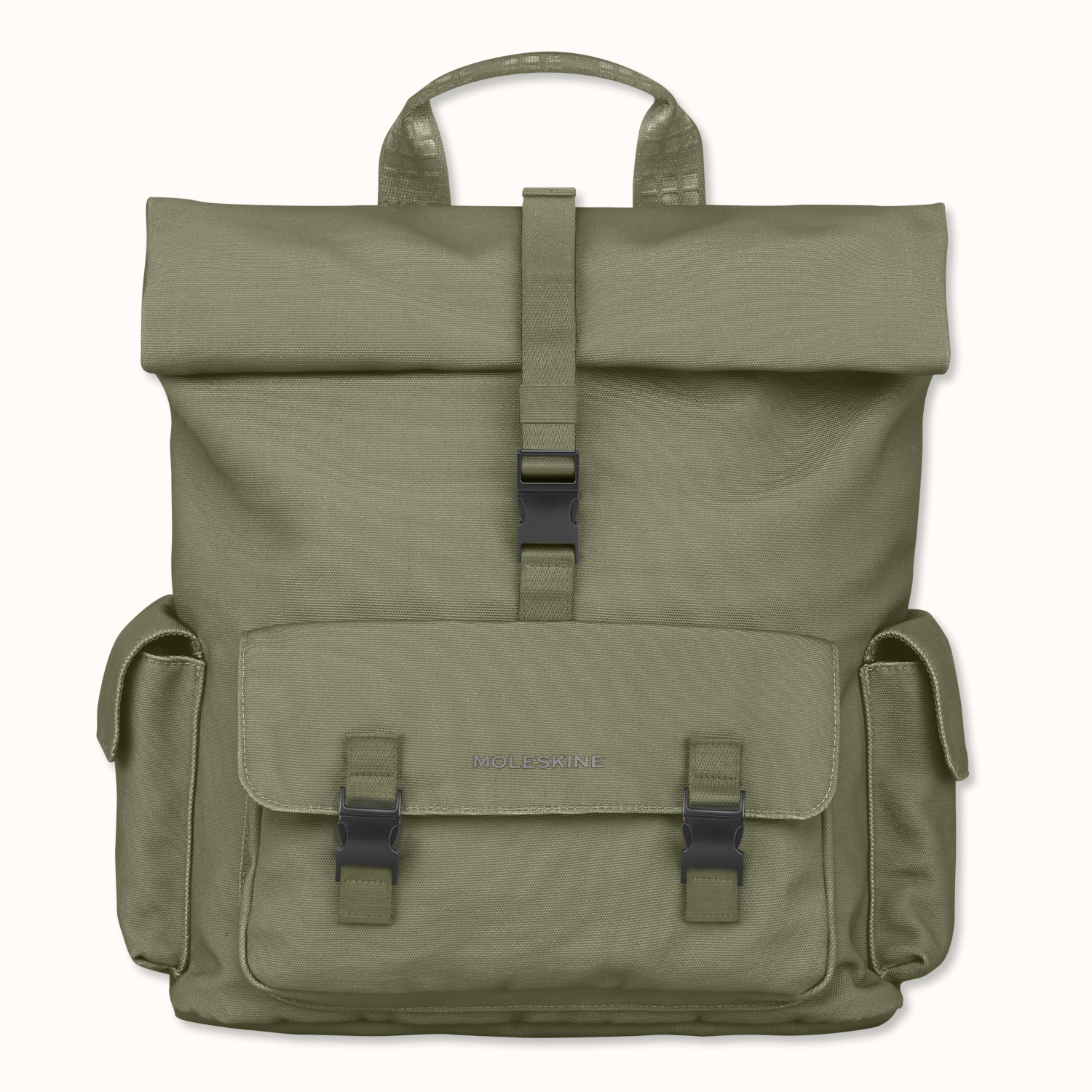 Legendary Travel Backpack Rolltop, Military Green Green | Moleskine